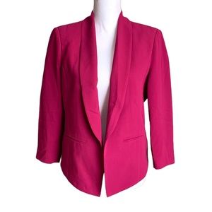 Mural Hot Pink Open Front Blazer Size Medium